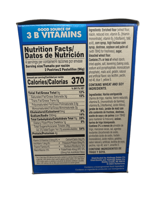 Pop Tarts Frosted Apple Turnover 8 Toasters 13.5OZ