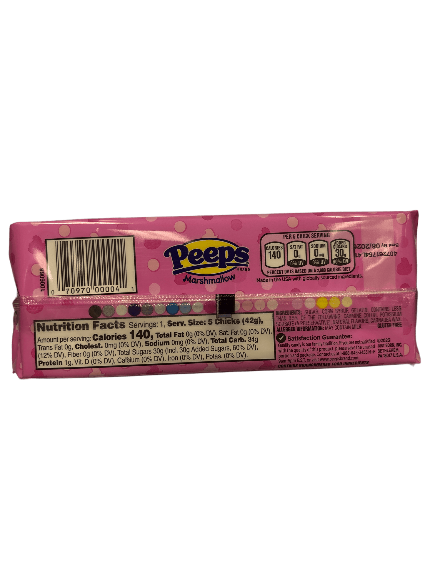 Peeps Marshmallow Pink Chicks Easter 5 PK