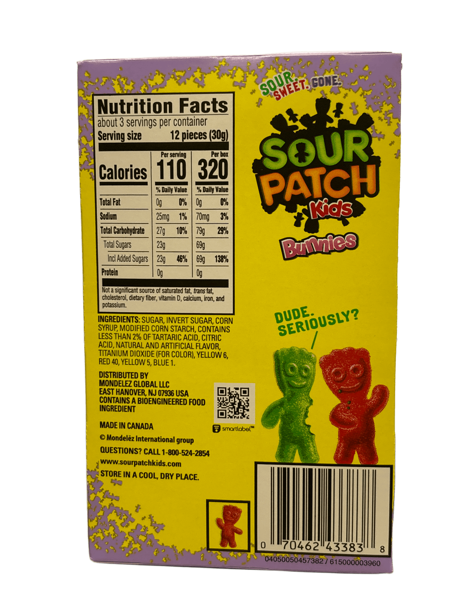 Sour Patch Kids Bunnies Easter Theatre Box 3.1OZ - U.S Edition