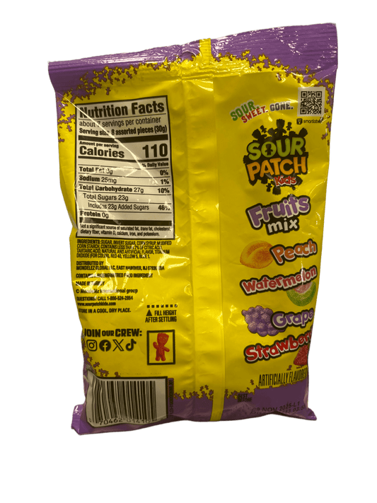 Sour Patch Kids Fruits Mix - Not So Sour Candy Bag 7.35OZ - Turkey Edition