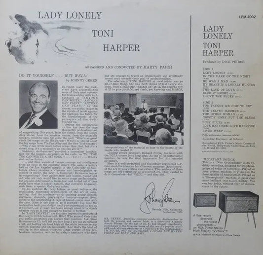 Toni Harper – Lady Lonely - 1959 Mono Original