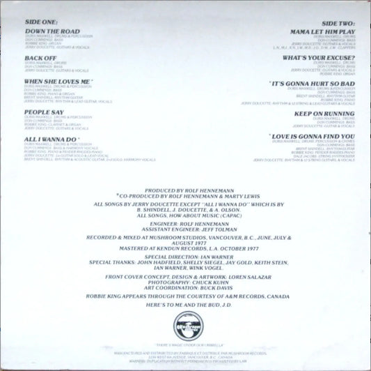 Doucette – Mama Let Him Play - 1977 First Pressing!