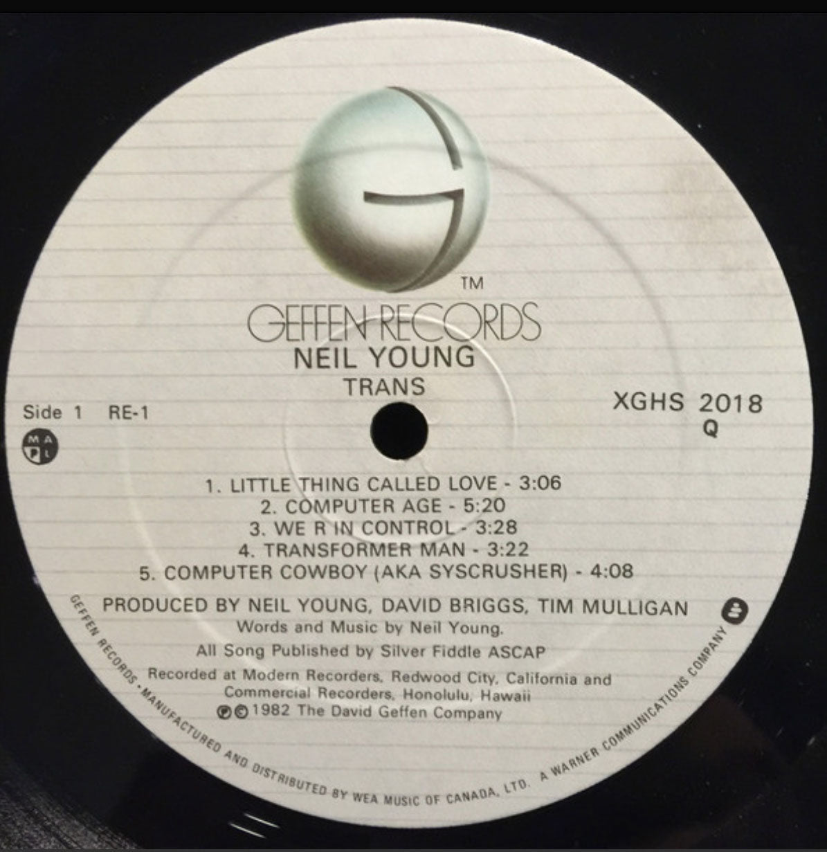 Neil Young - Trans - 1982 Original