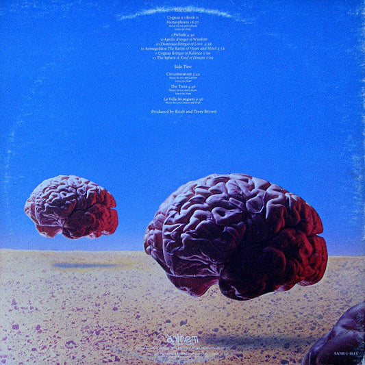 Rush – Hemispheres - 1978 Original Red Vinyl, RARE!