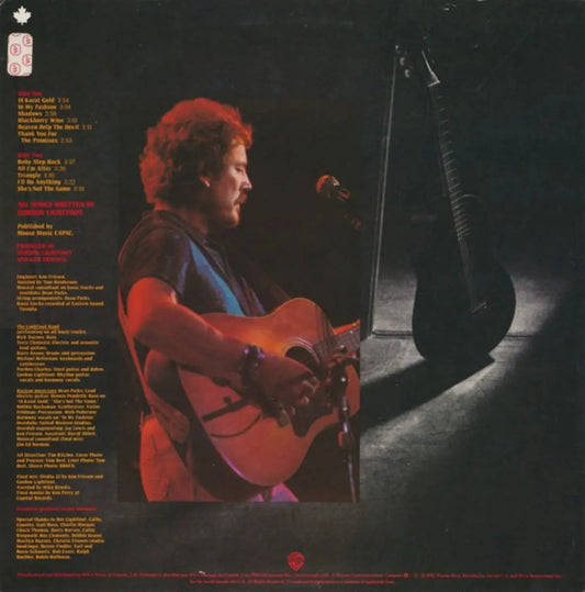 Gordon Lightfoot – Shadows - 1982 Original