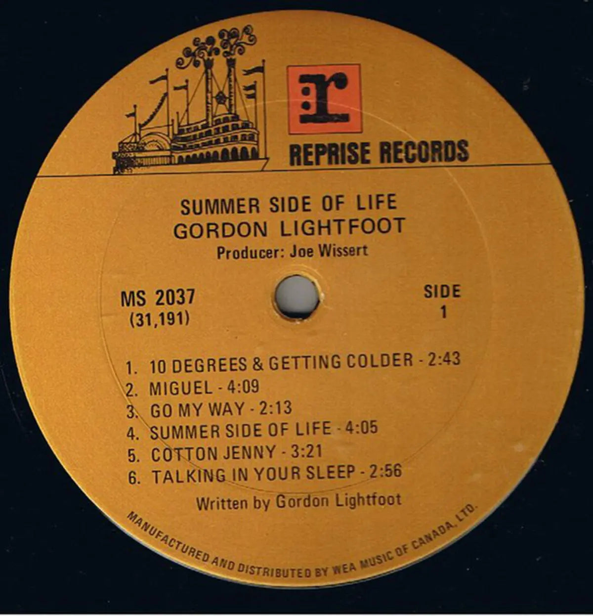 Gordon Lightfoot – Summer Side Of Life - 1972 Original