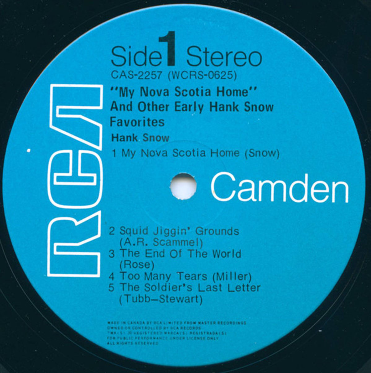 Hank Snow – My Nova Scotia Home And Other Early Hank Snow Favorites