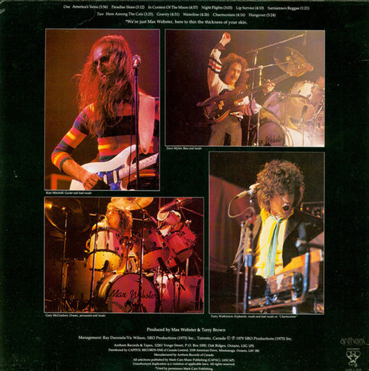 Max Webster – Live Magnetic Air - 1979 Pressing