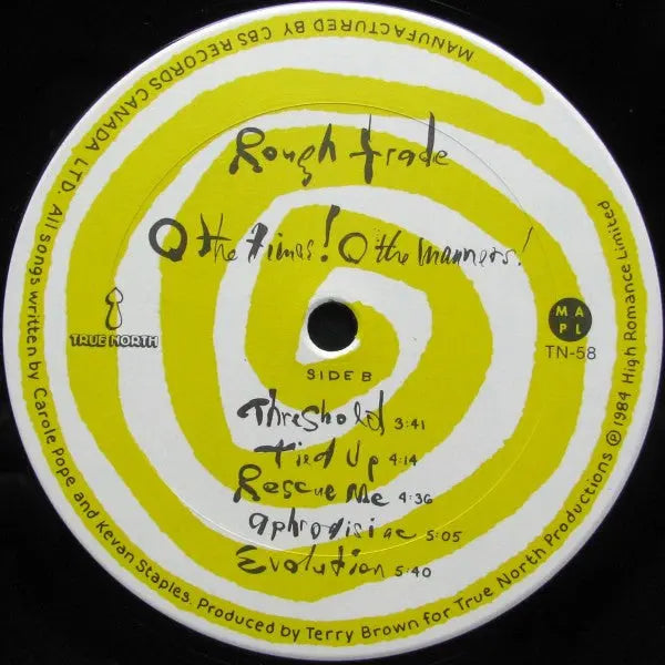 Rough Trade – O Tempora! O Mores! - 1984 Original