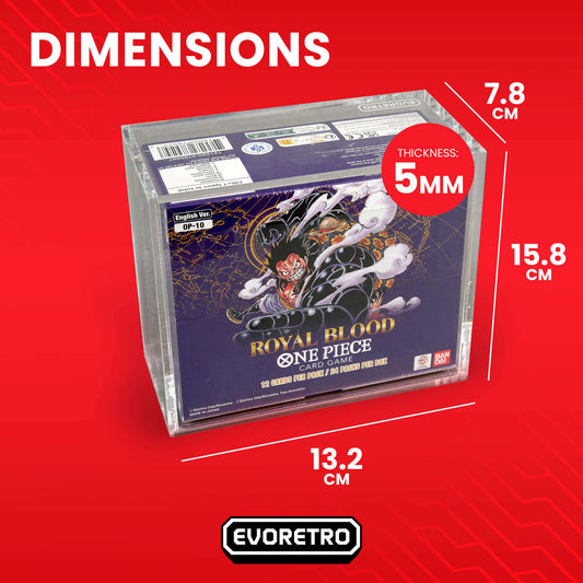 Acrylic Case Display for Bandai One Piece OPP 4 - 6 TCG Booster Box English Pack of 1 - Jack Righteous