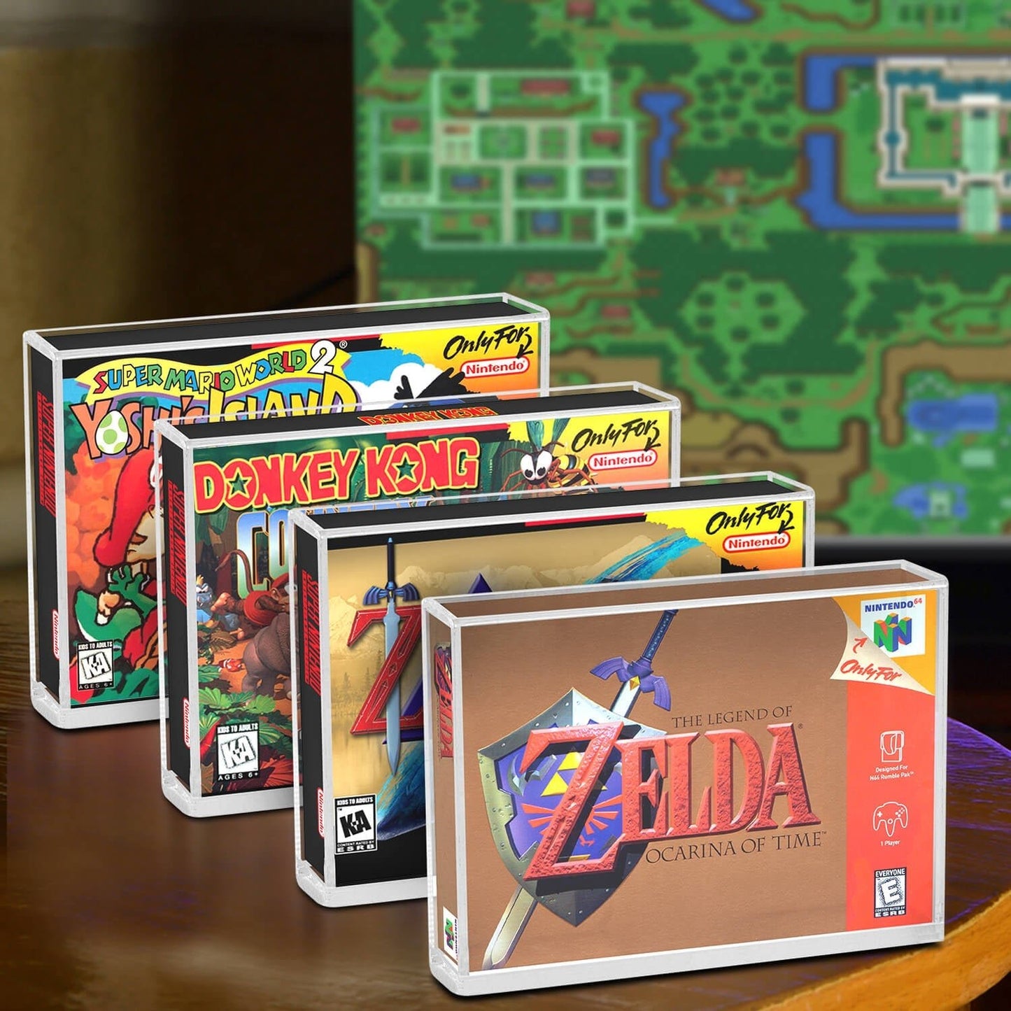 Acrylic Display Protector for SNES Games and N64 Game Box - Pack of 2 - Jack Righteous