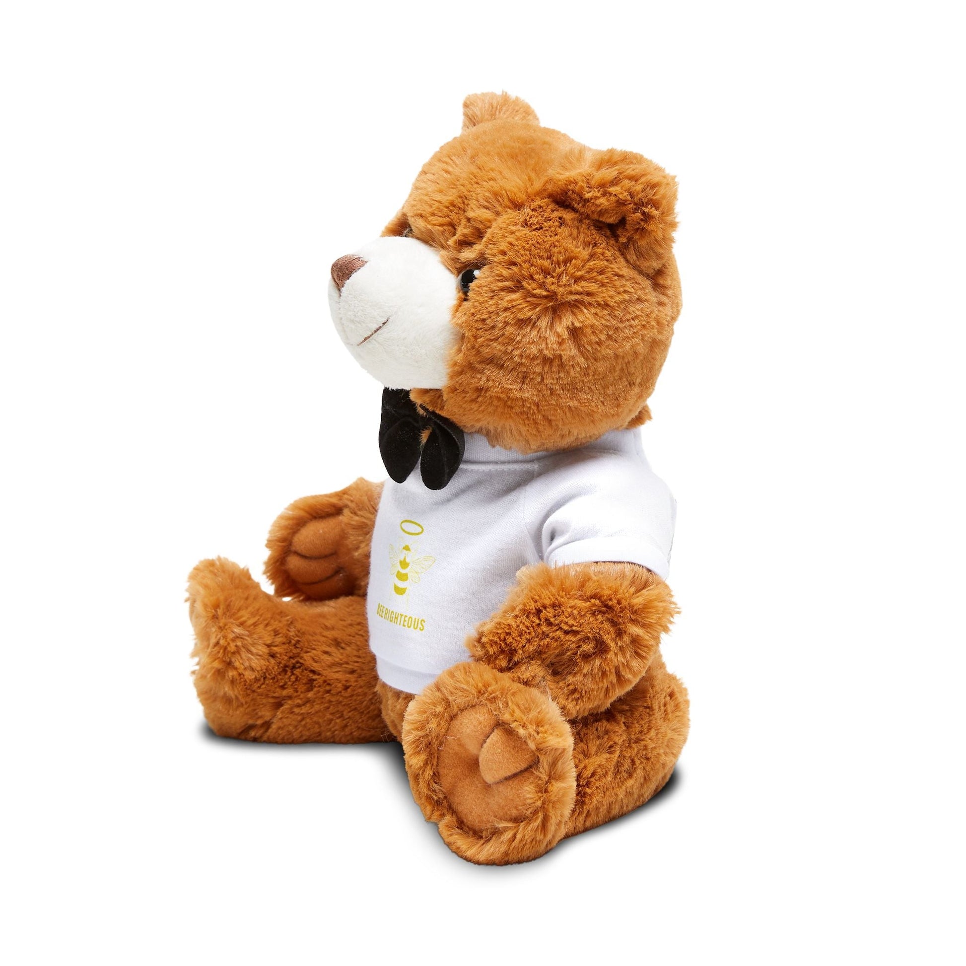 Adorable Teddy Bear with Customizable T-Shirt, Cuddly Gift for Birthdays, Baby Showers, Holidays, Plush Toy, Personalized Keepsake - Jack Righteous