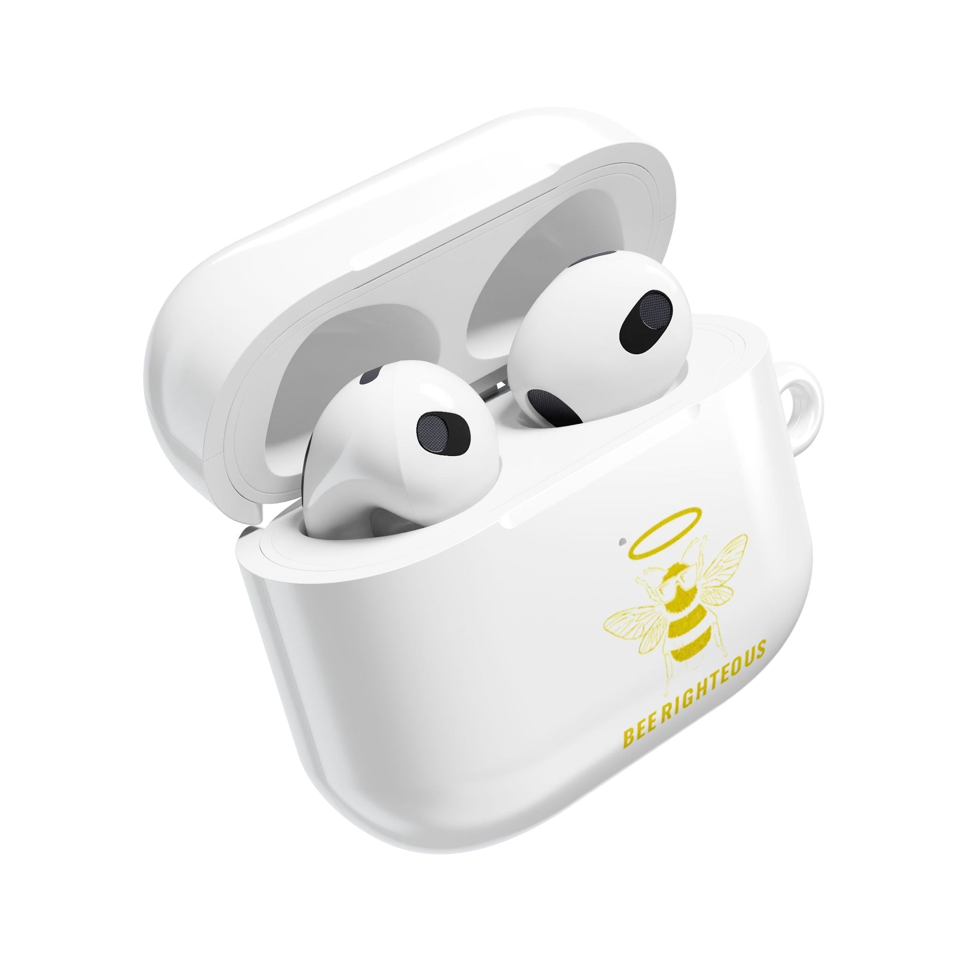 Nature Lover Gift: Bee-Themed AirPod Cases - Cute Tech Accessories for Music Lovers, Fun Gift Idea - Jack Righteous