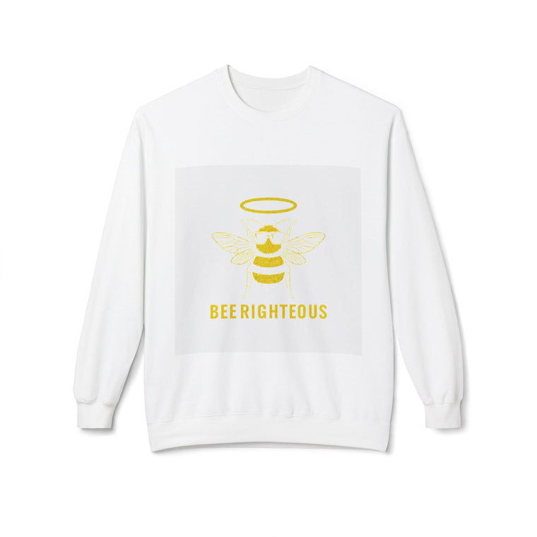 Bee Lovers Cozy Crewneck - Unisex Fleece Top - Jack Righteous