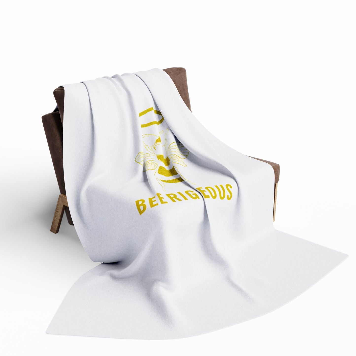 Bee Lovers Cozy Throw: Bee Righteous Fleece Blanket for Nature Enthusiasts - Jack Righteous