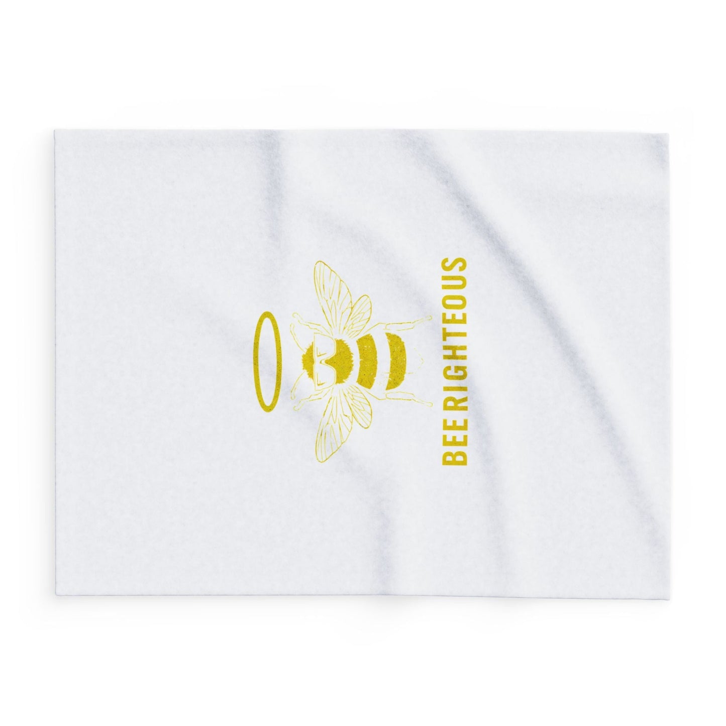 Bee Lovers Cozy Throw: Bee Righteous Fleece Blanket for Nature Enthusiasts - Jack Righteous