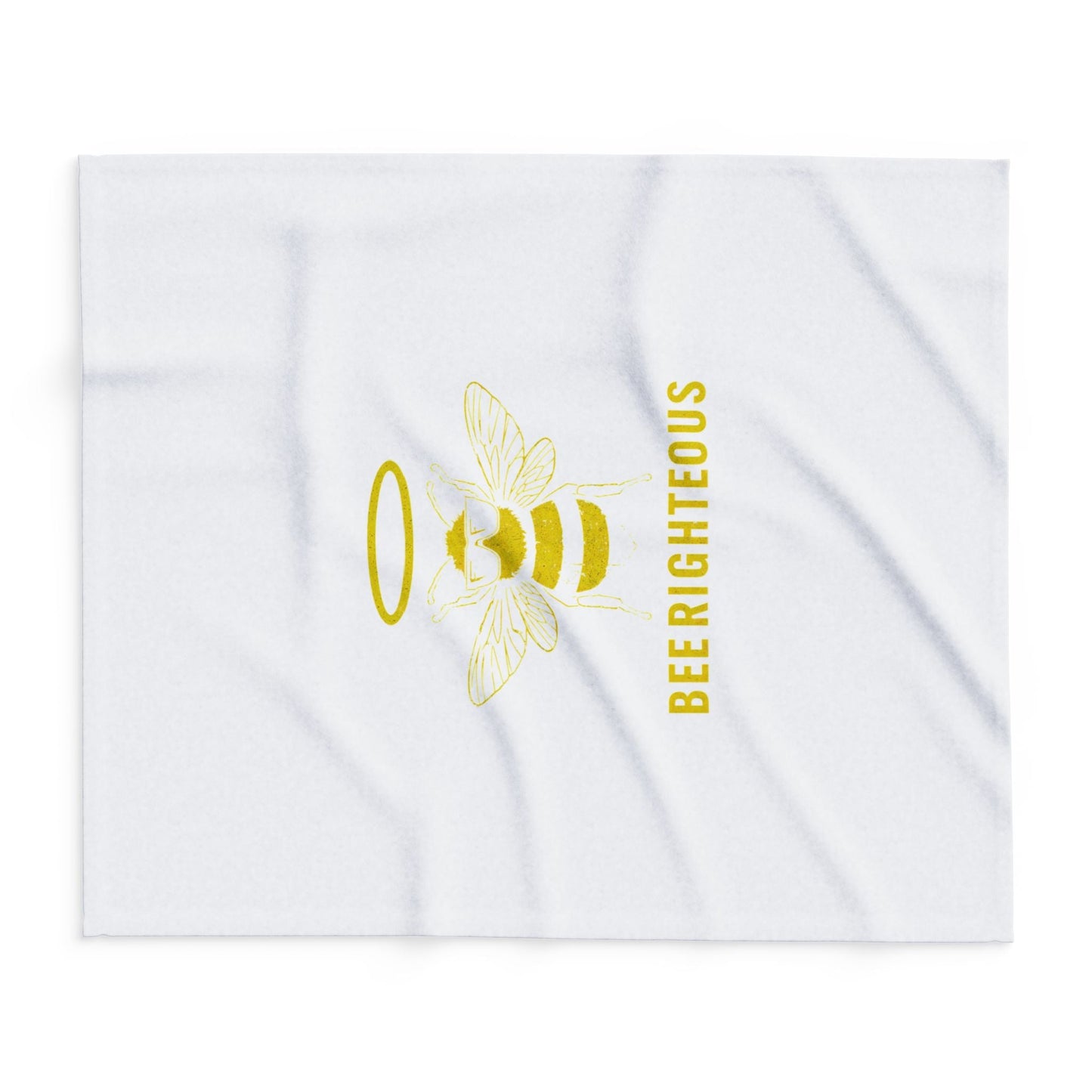Bee Lovers Cozy Throw: Bee Righteous Fleece Blanket for Nature Enthusiasts - Jack Righteous