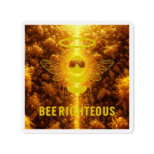 Bee Righteous Die-Cut Magnets | Bee Gifts, Kitchen Accessories, Inspirational Home Decor - Jack Righteous