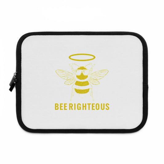 Bee Righteous - Inspirational Laptop Sleeve & Case, Bee Themed Electronics Cover - Jack Righteous