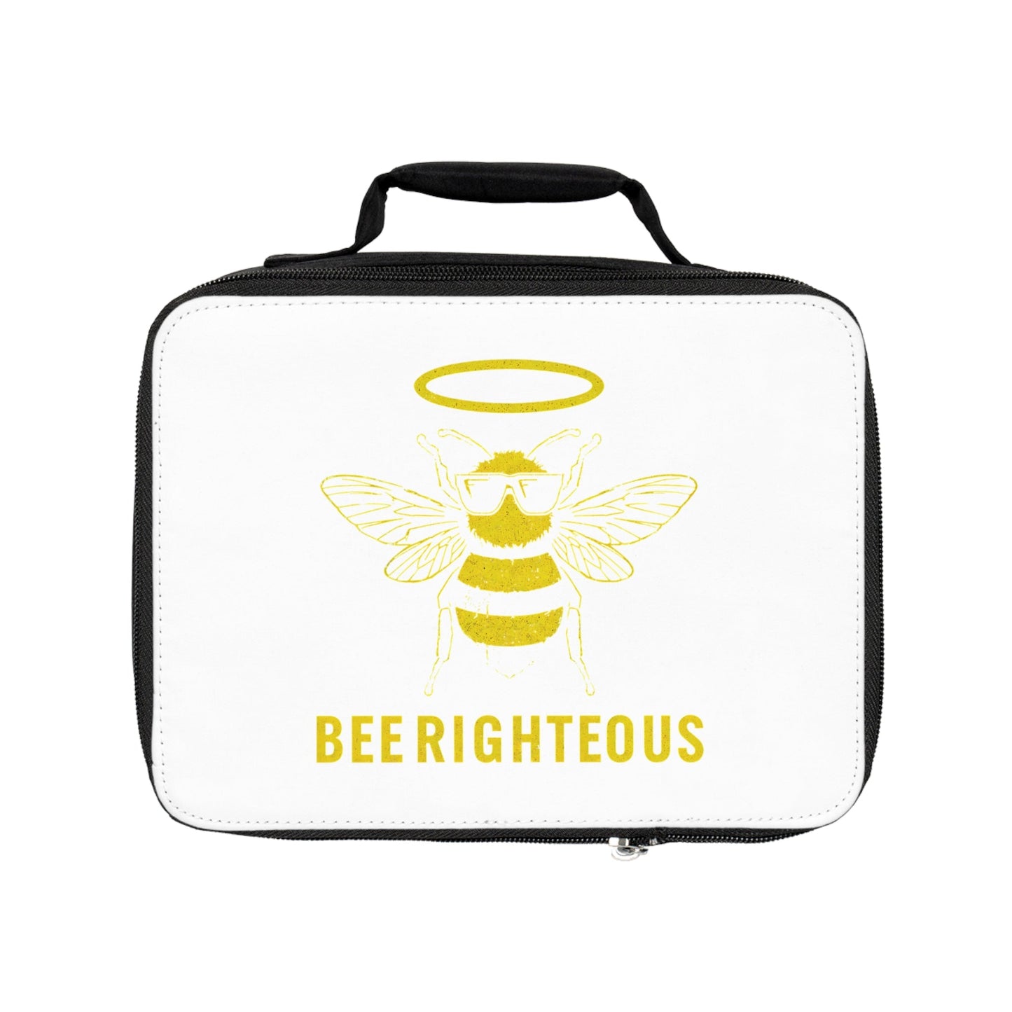 Bee Righteous Lunch Bag | Fun Bee - Themed Insulated Lunch Box, Cute Lunch Tote for Adults and Kids, Perfect for School & Work - Jack Righteous