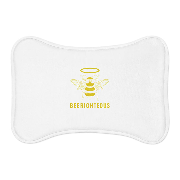 Bee Righteous Cute Dog Dish Pet Feeding Mat - Non-Slip, Fun Kitchen Decor - Jack Righteous