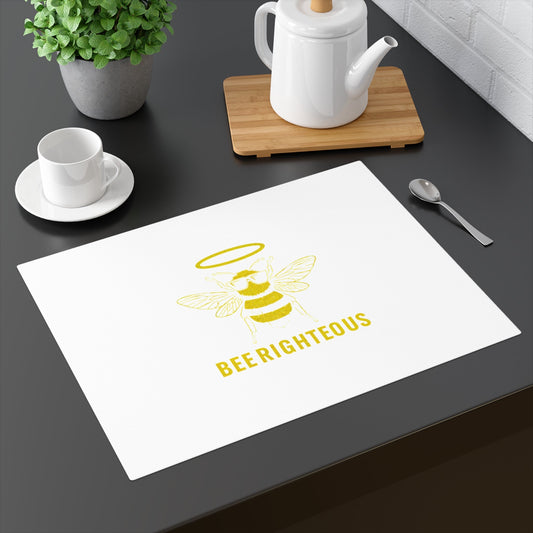 Bee Lovers Kitchen Decor - Inspirational Table Setting Placemat - Jack Righteous