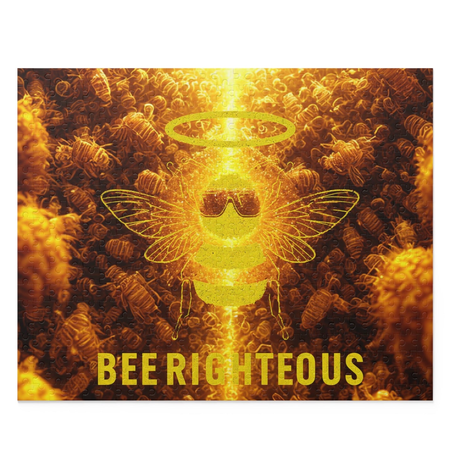Bee Righteous Puzzle - Fun for Family Game Night, Unique Gift for Bee Lovers, Meditation and Mindfulness Activity, Home Decor and Challenge - Jack Righteous