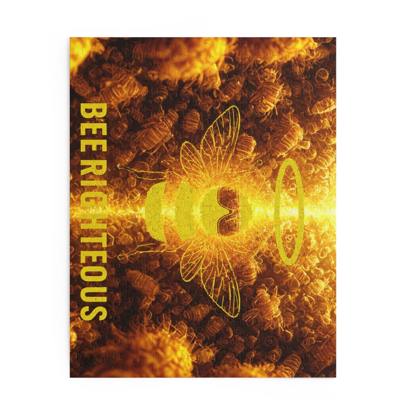 Bee Righteous Puzzle - Fun for Family Game Night, Unique Gift for Bee Lovers, Meditation and Mindfulness Activity, Home Decor and Challenge - Jack Righteous