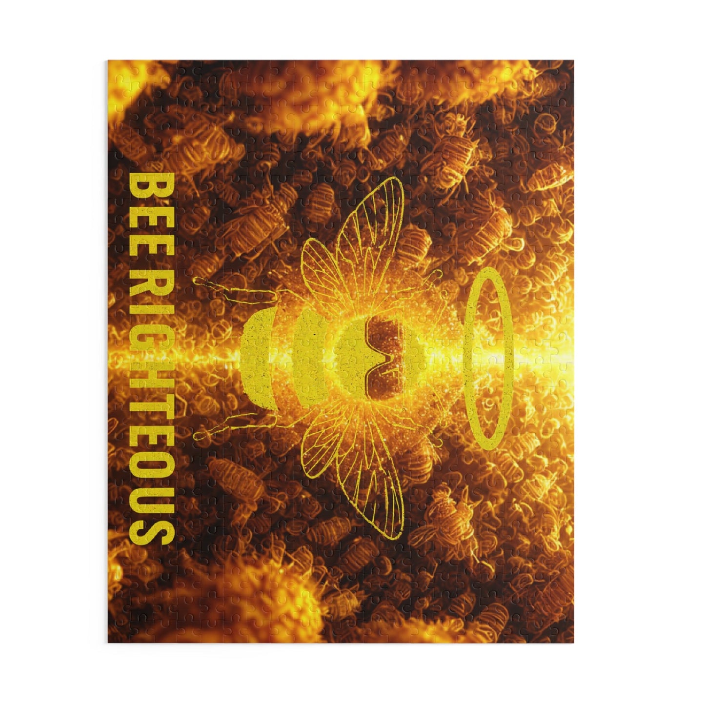 Bee Righteous Puzzle - Fun for Family Game Night, Unique Gift for Bee Lovers, Meditation and Mindfulness Activity, Home Decor and Challenge - Jack Righteous