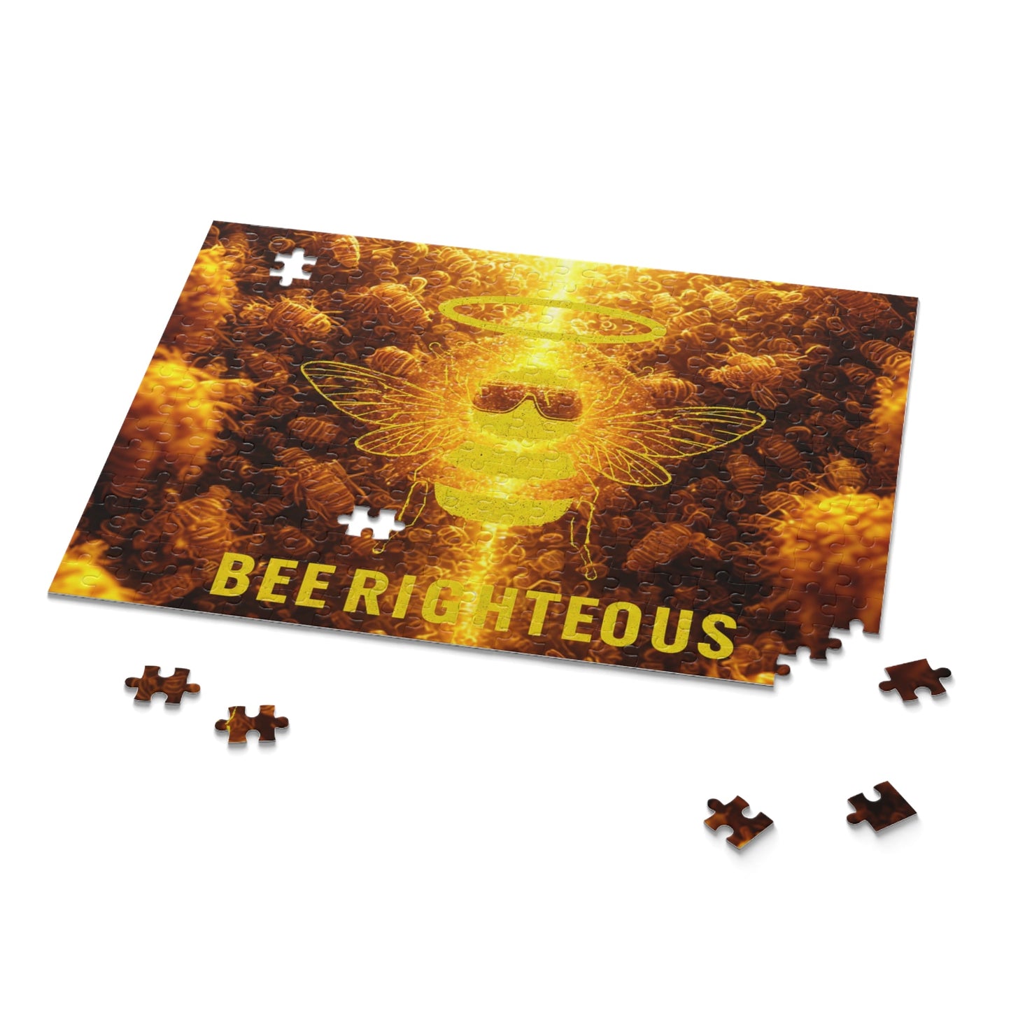Bee Righteous Puzzle - Fun for Family Game Night, Unique Gift for Bee Lovers, Meditation and Mindfulness Activity, Home Decor and Challenge - Jack Righteous