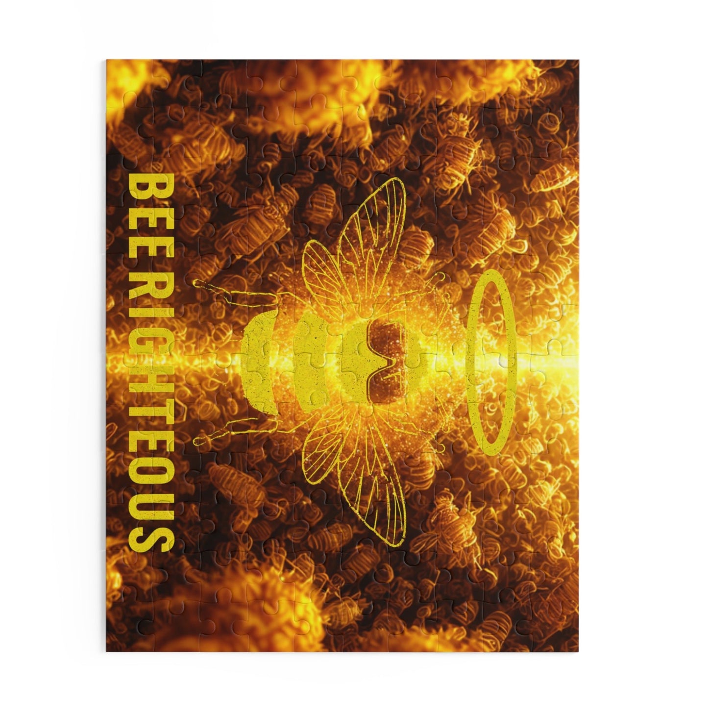 Bee Righteous Puzzle - Fun for Family Game Night, Unique Gift for Bee Lovers, Meditation and Mindfulness Activity, Home Decor and Challenge - Jack Righteous