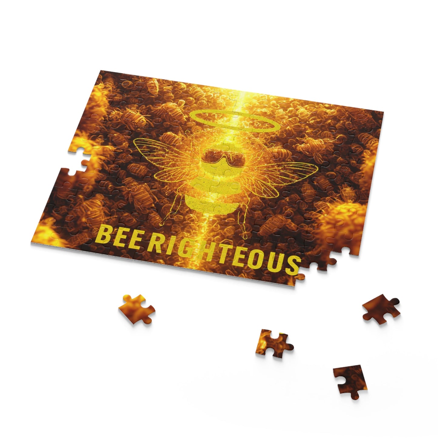 Bee Righteous Puzzle - Fun for Family Game Night, Unique Gift for Bee Lovers, Meditation and Mindfulness Activity, Home Decor and Challenge - Jack Righteous