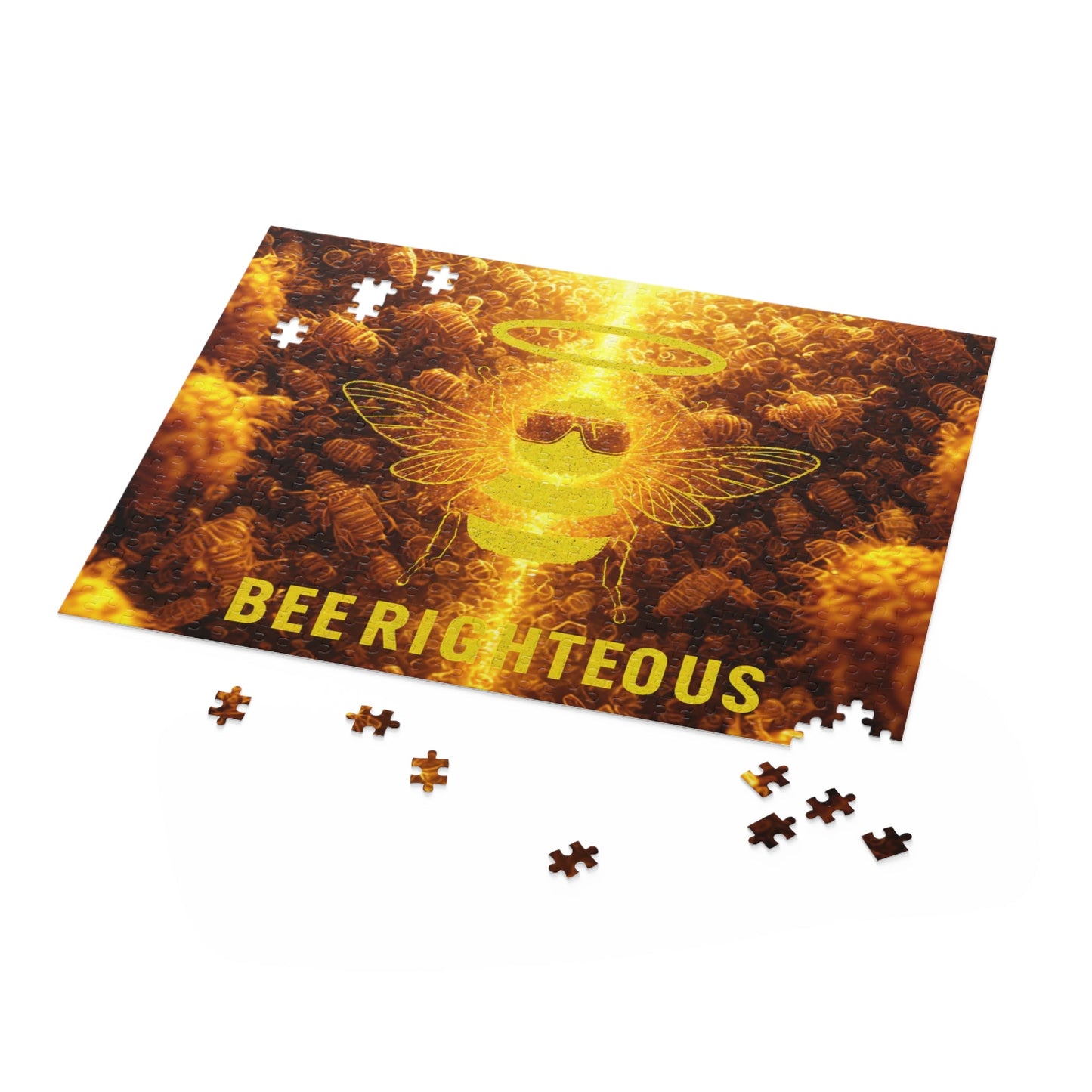 Bee Righteous Puzzle - Fun for Family Game Night, Unique Gift for Bee Lovers, Meditation and Mindfulness Activity, Home Decor and Challenge - Jack Righteous