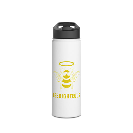 Bee Righteous Stainless Steel Water Bottle - Eco-Friendly Motivational Gift - Jack Righteous