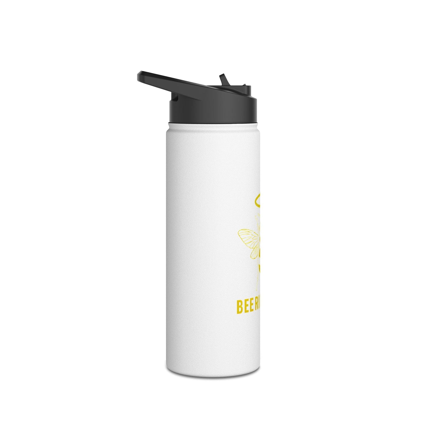 Bee Righteous Stainless Steel Water Bottle - Motivational Gift, Eco - Friendly Drinkware, Hiking Gear, Gym Bottle, Bee Lover Gift - Jack Righteous