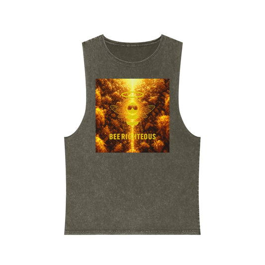 Bee Righteous Stonewash Tank Top: Summer Beach Party Apparel - Jack Righteous