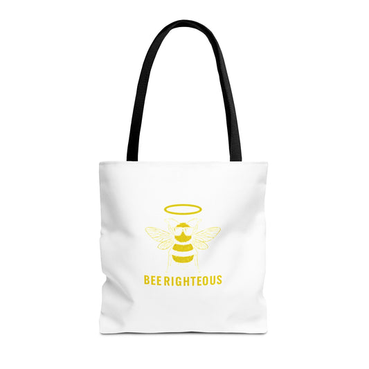 Bee Righteous Eco Tote: Bee Lover's Inspiring Shopping Bag - Jack Righteous