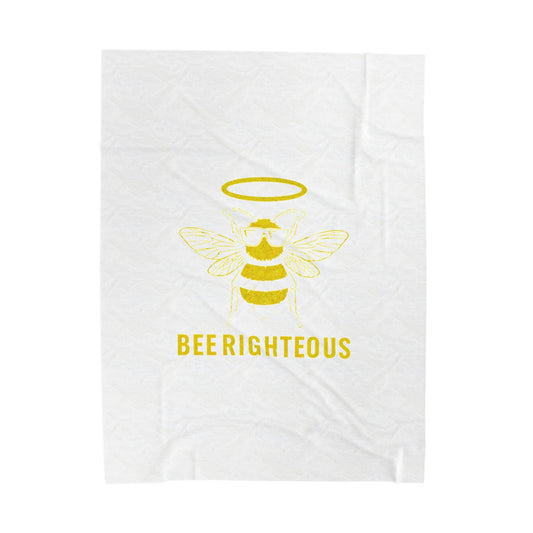Bee Righteous Plush Blanket - Cozy Gift for Bee Lovers - Jack Righteous