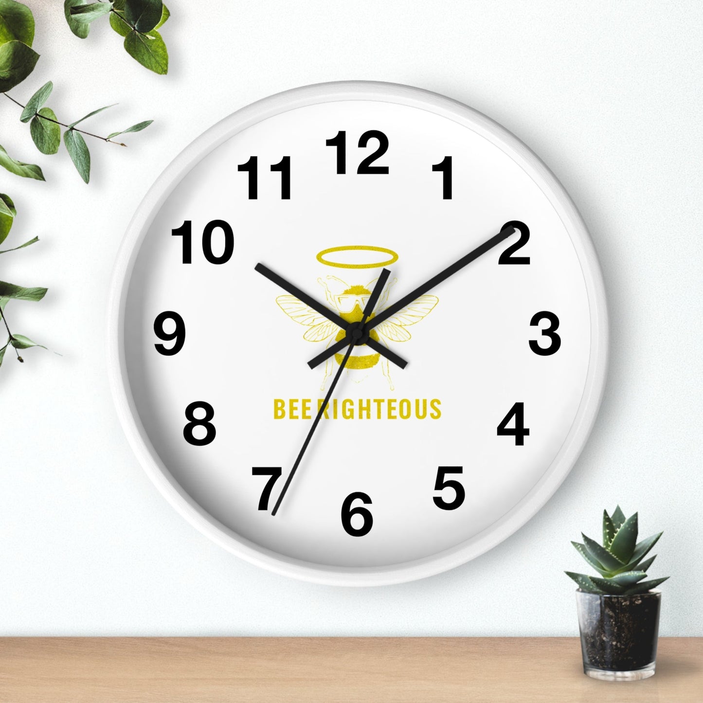 Bee Inspired Modern Wall Clock - Unique Gift for Beekeepers - Jack Righteous
