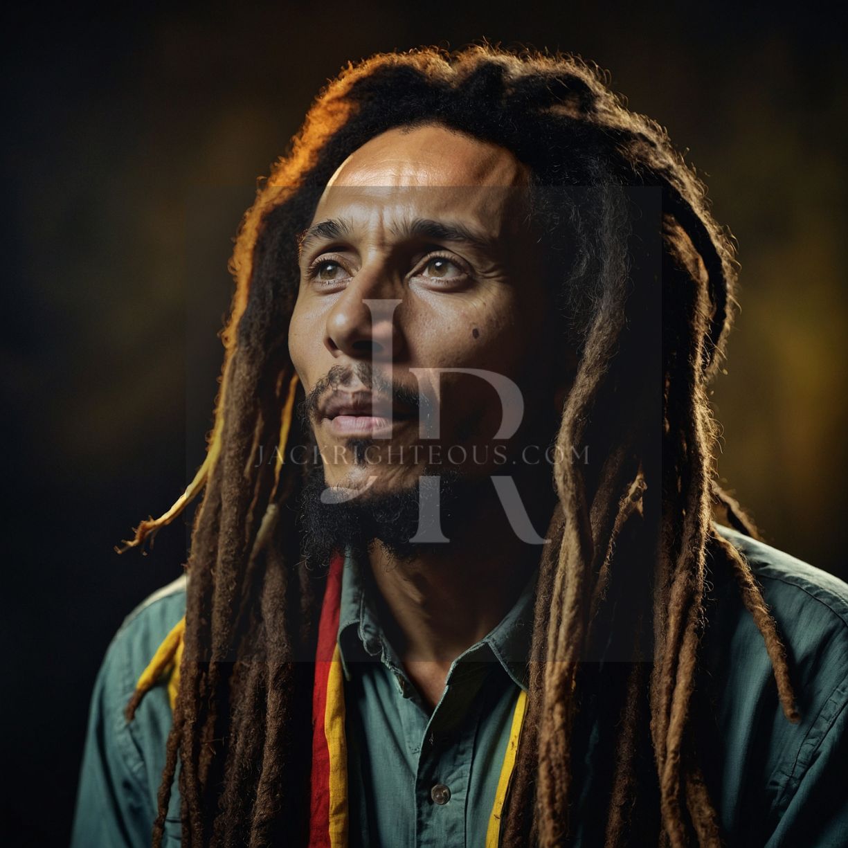Bob Marley Portrait Series: Iconic Reggae Legend Digital Art Downloads - Jack Righteous