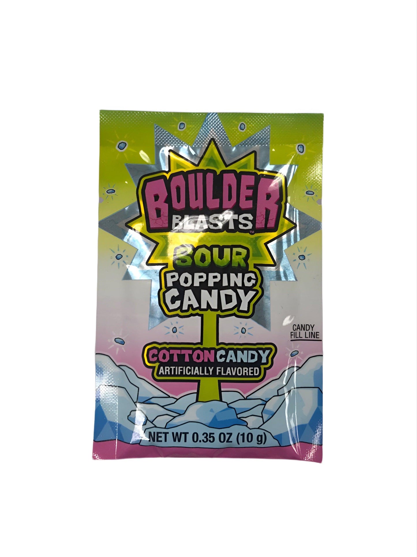Boulder Blasts Sour Popping Candy Cotton Candy