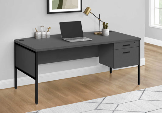 Bureau d'ordinateur moderne de couleur noir et gris - Monarch (I7730) - Jack Righteous
