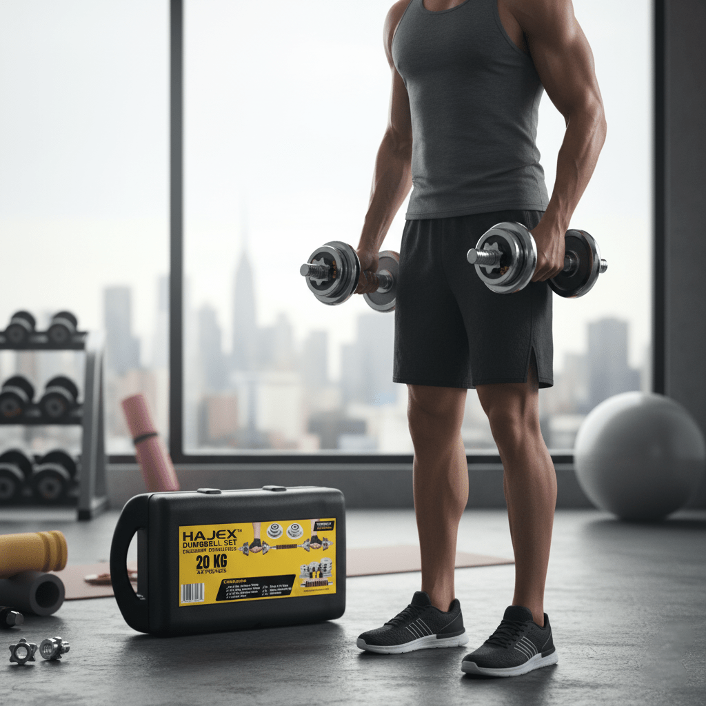 Cast Iron Adjustable Dumbbell Set with Barbell Bar Connector - Jack Righteous