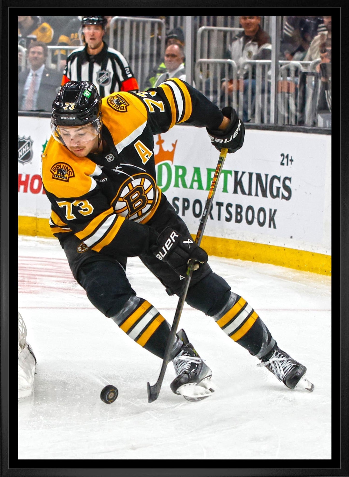 Charlie McAvoy 20x29 Framed Canvas Boston Bruins - Jack Righteous