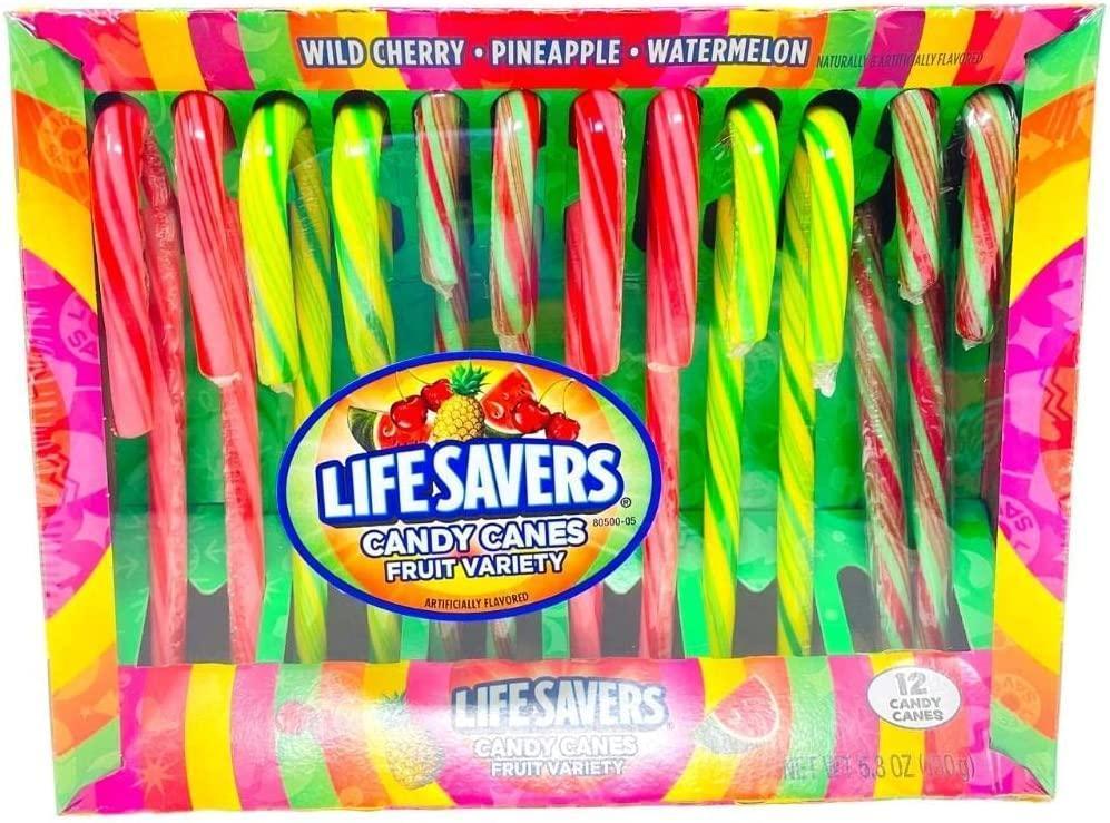 Christmas Lifesavers Candy Canes - 12 Count 5.3OZ U.S Edition
