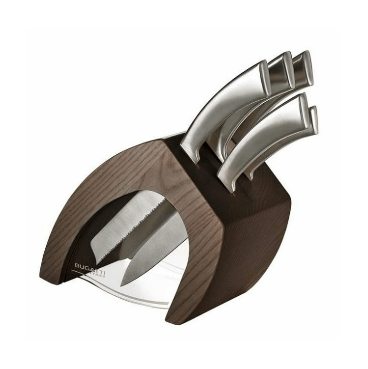 Coffret de 5 couteaux avec support Bugatti Virgola - Jack Righteous