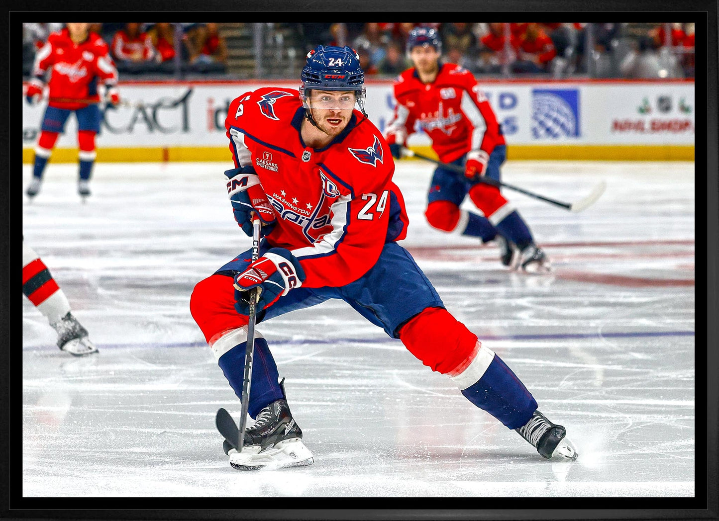 Connor McMichael 20x29 Framed Canvas Washington Capitals - Jack Righteous