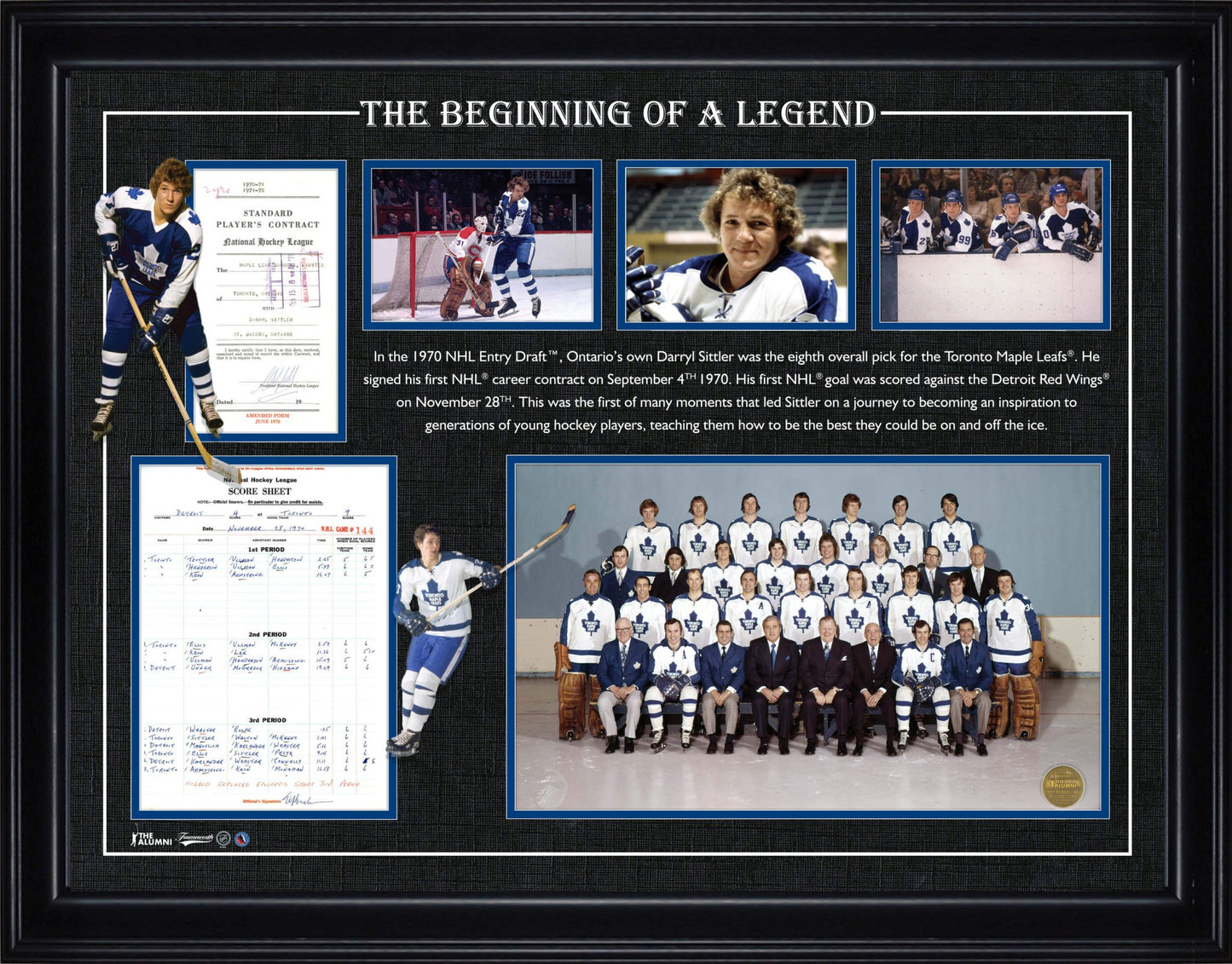 Darryl Sittler First Goal Framed Collage - Jack Righteous