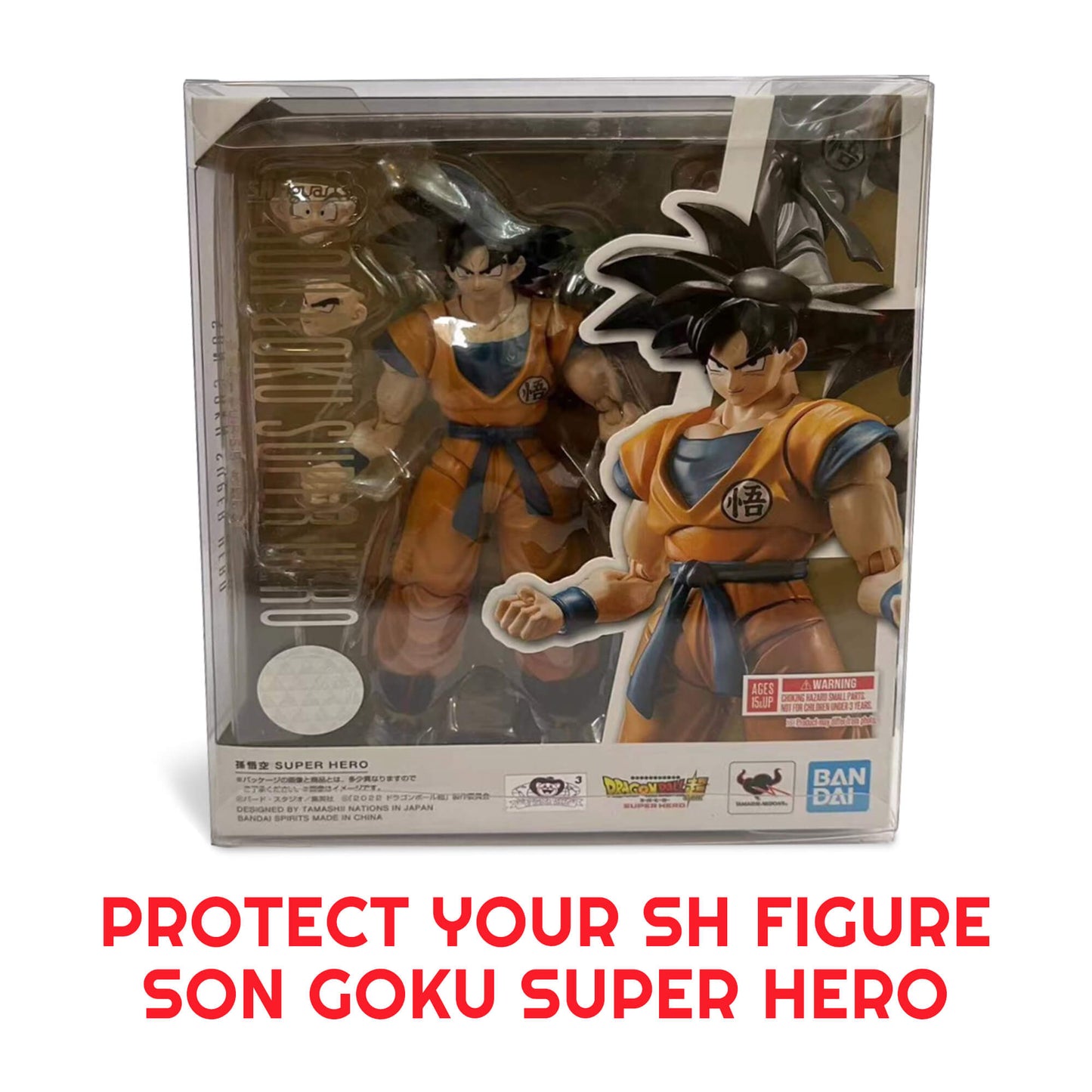 Display Case Protector for SH Figure Son Goku Super Hero PET Protector Pack of 10 - Jack Righteous