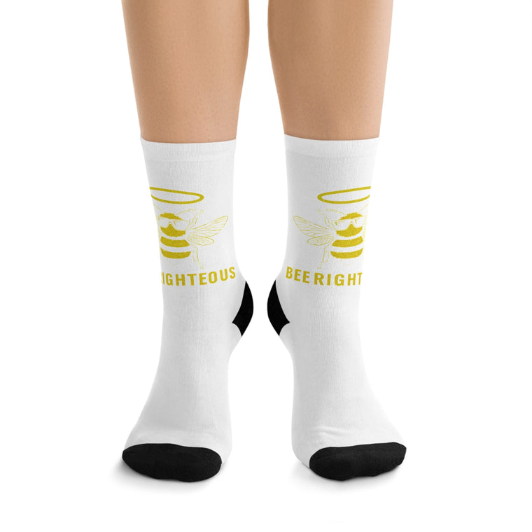 Bee-Themed Eco Socks | Nature Lovers' Gifts | Sustainable Fashion - Jack Righteous